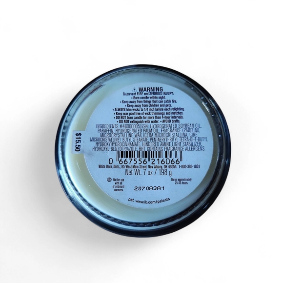 White Barn 1-wick Candle with Essential Oils - 8oz - Picture 3 of 4